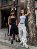 ラッシュトラックラインバミューダスウェットパンツ