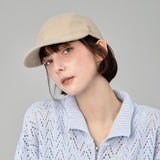 VA Stud Glossy Scrunchie Cap / Beige