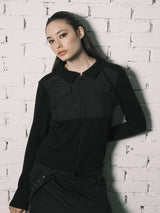 NY PATCH ZIP UP (BLACK)