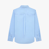 Stranger Classic Fit Flower Cotton Shirt (Blue)