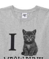 アイ ラブ ミャウ パンク LS Tシャツ グレー(CV2GFFT559A)