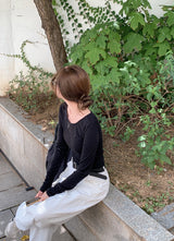[SHOPPERMADE] Standard U-neck Long Sleeve T-Shirt (5color)