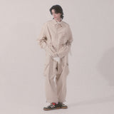 grunge wide cargo pants_lightbeige