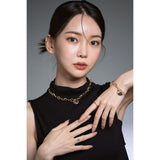 Round Toggle Gold Bracelet