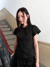  ROUND COLLAR PUFF SHIRT