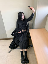 サイドタイチェックシャツ