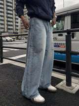 Obside doubleback denim pants