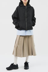 Square Cropped Hooded Jacket (5color)