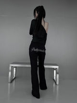 pretty emotion bootcut training pants (2color)