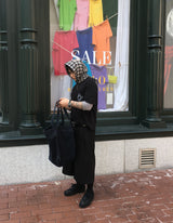 No.06 HIC made thin check scarf