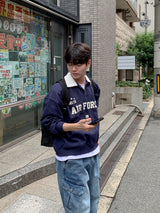 Unisex エアーフォースカラースウェットシャツ
