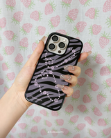 ギャルの翼ゼブラMagSafeガラススマホケース