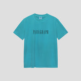 PARAGRAPH ピグメントダイドTシャツ ブルーグリーン