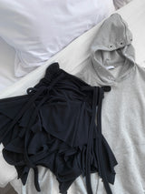 Nasty Unbalanced Shirring Skirt Leggings