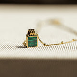 Malachite Square Necklace