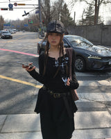 Strap hunting cap