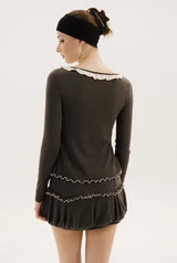 Jam balloon skirt - charcoal