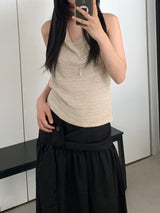 Defnit Draped Knit Tank Top