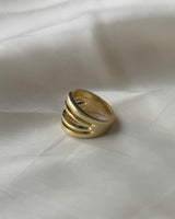 [MADE] Matte Layered Ring (gold)
