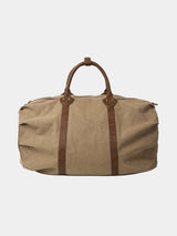 Marble Canvas Leather Boston Bag 2C