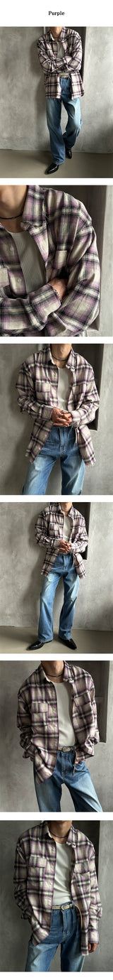 [F/W] カッティングチェックツーポケットシャツ (3color)
