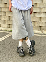 レイヤーピンタックバミューダワイドハーフパンツ2C
