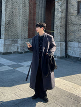 Solari Double-Breasted Long Coat (2 Colors)