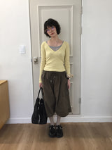 カヤ Vネック ロングスリーブ (5color)