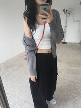 Round Neck Cardigan