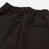 LMN Def Pintuck Wide One Tuck Bendable Slacks (6 colors) - CHARCOAL model pitting