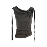 Rina One Shoulder String Top