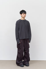 トフィヘンリーネック長袖Tシャツ