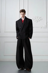 Waffle Textured Pearl Trousers