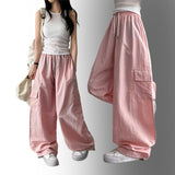 Roa Baslock Nylon Cargo Wide Pants