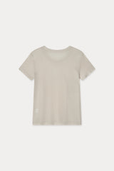 See-through Tencel Tee_Beige