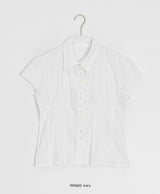 Anz Pure Cap Sleeve Semi-Crop Blouse