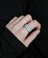 Cubic Tennis Bold Ring
