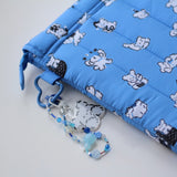 Padded Pouch Laptop Tablet Pouch White Dog