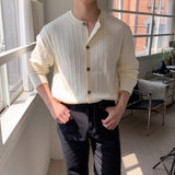 LMN round neck cable cardigan (9 colors)