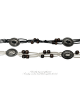 Boheme Line Vintage Wood Beads String Belt