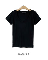 [U-BASIC] [1+1] Mitzu U-neck short sleeves