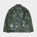 glossy stitch jacket_khaki