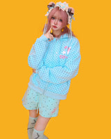ミントキャンディドットバンディングショーツ