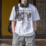 オーバーサイズフィットオリンピアプリントTシャツ