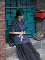 Rainy T-shirt - Deep navy