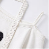Arielle Heart Star Off-Shoulder Sweatshirt