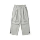 Jet Side Zipper Wide Balloon Pants