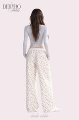 Floral Loose Hoodie Training Set (TOP)