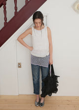 [jiwonywony x voor] Frill Blossom Shoulder Bag_Black