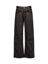 LEOPARD LACE PANTS CHACOAL